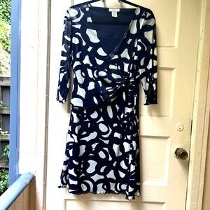 Vertigo Paris Dress M French Polka Dot Funky Retro Sophisticated Date Night Belt